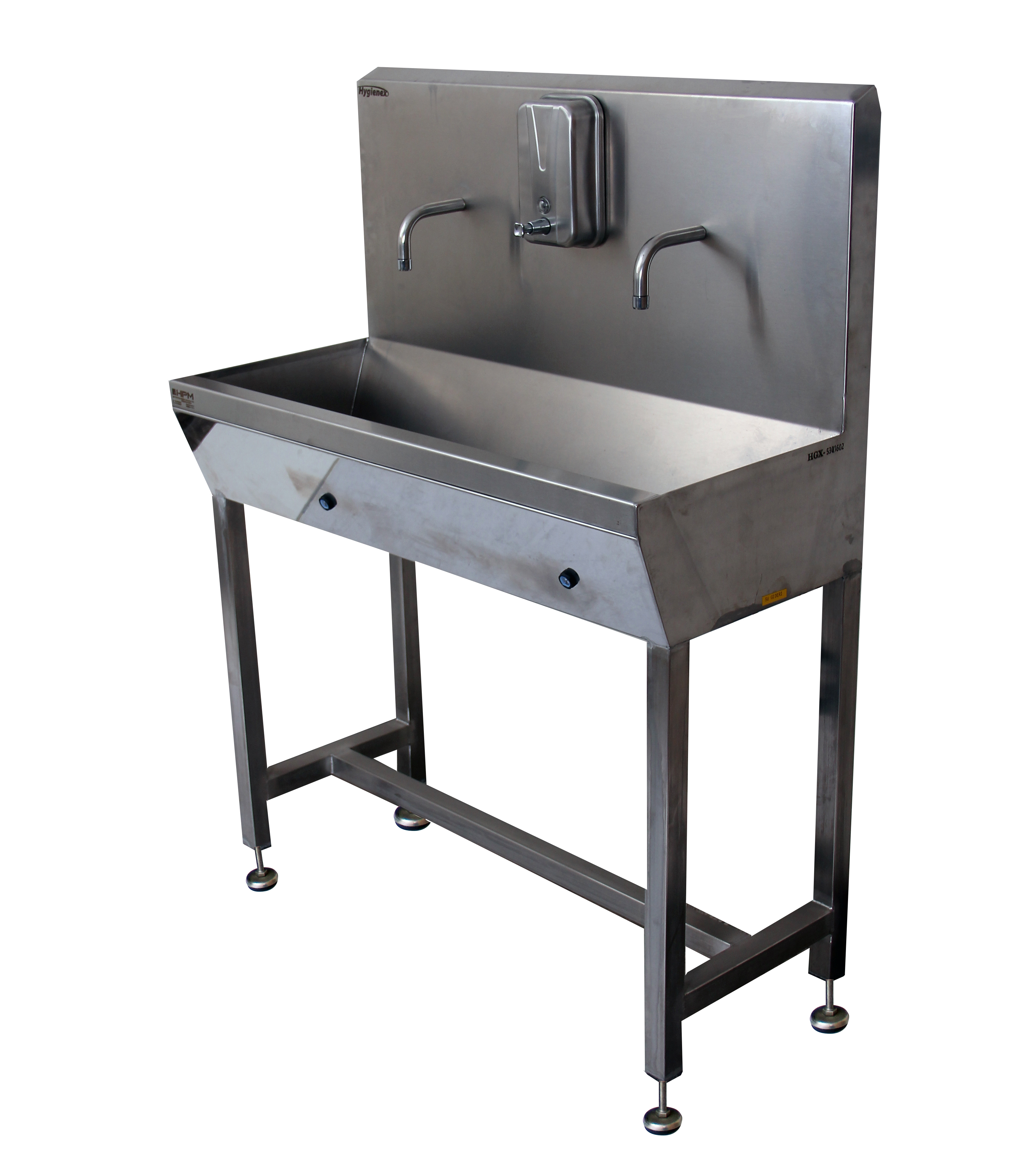 HGX-530 مغسلة بخلاطين ومزودة بأنظمة استشعار الضوء.