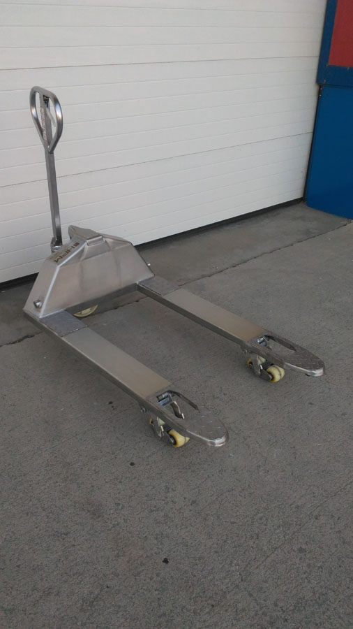 Palettenhubwagen aus Edelstahl 